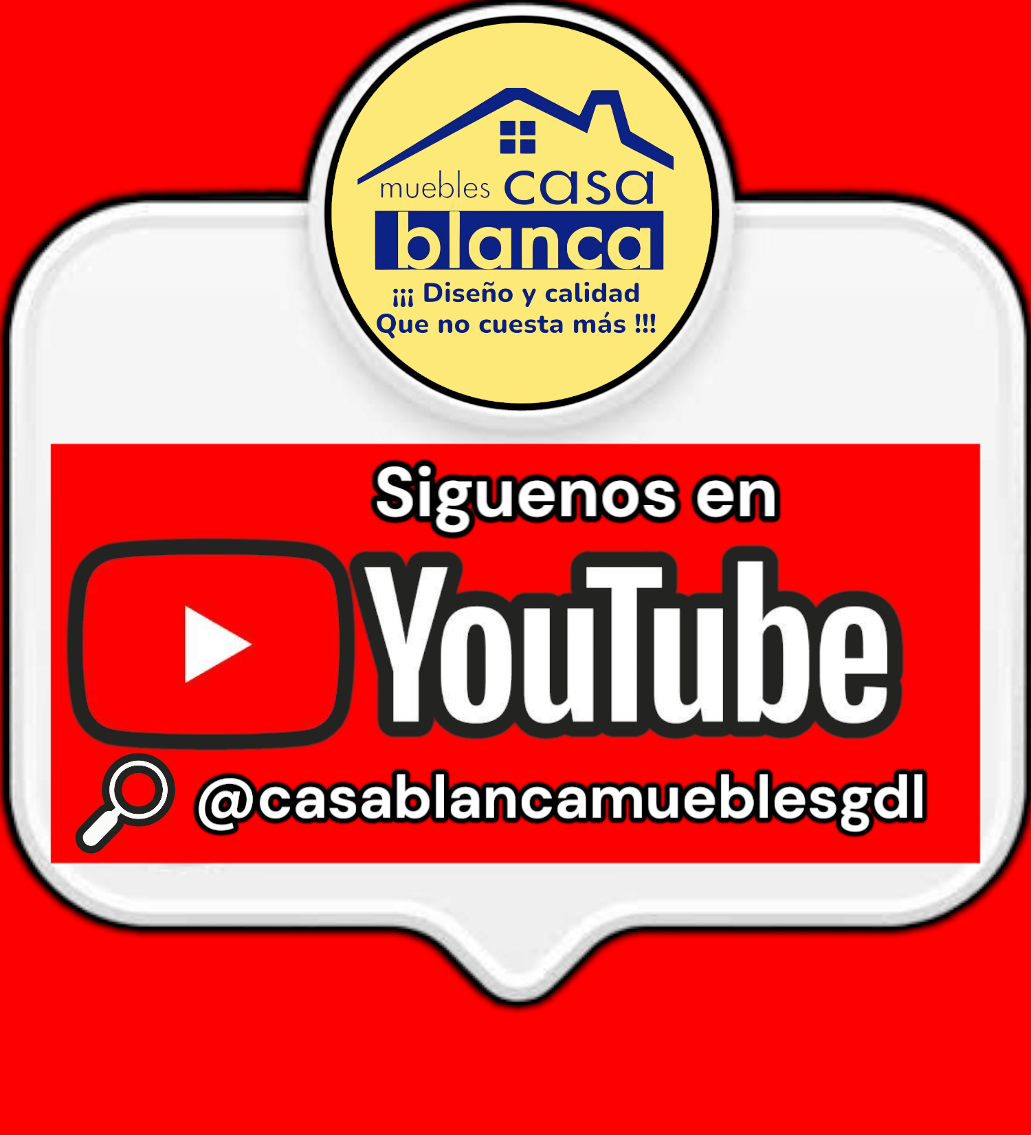 Siguenos en youtube